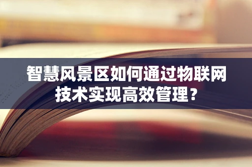 智慧风景区如何通过物联网技术实现高效管理？