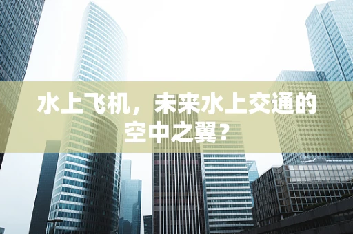 水上飞机，未来水上交通的空中之翼？