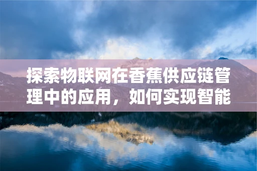 探索物联网在香蕉供应链管理中的应用，如何实现智能追踪与优化？