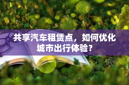 共享汽车租赁点，如何优化城市出行体验？