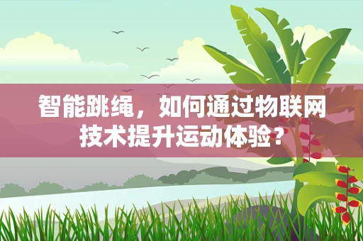 智能跳绳，如何通过物联网技术提升运动体验？