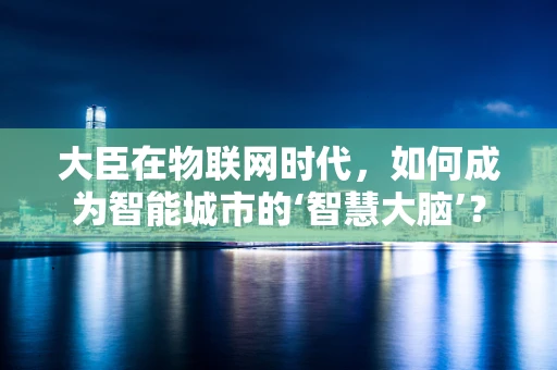 大臣在物联网时代，如何成为智能城市的‘智慧大脑’？