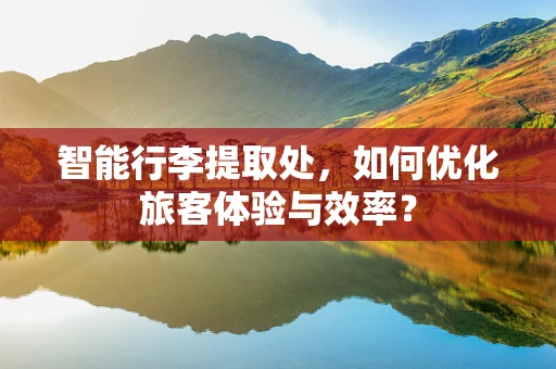智能行李提取处，如何优化旅客体验与效率？