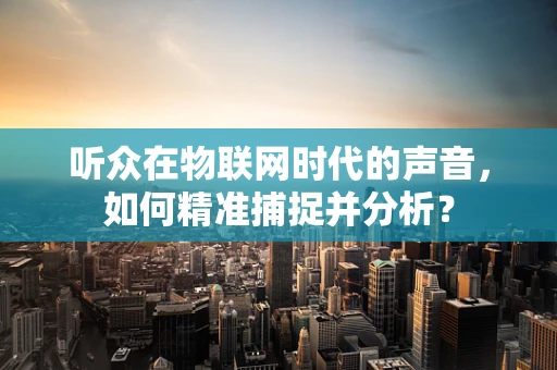 听众在物联网时代的声音，如何精准捕捉并分析？