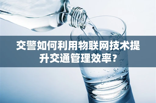 交警如何利用物联网技术提升交通管理效率？