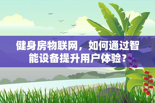 健身房物联网，如何通过智能设备提升用户体验？