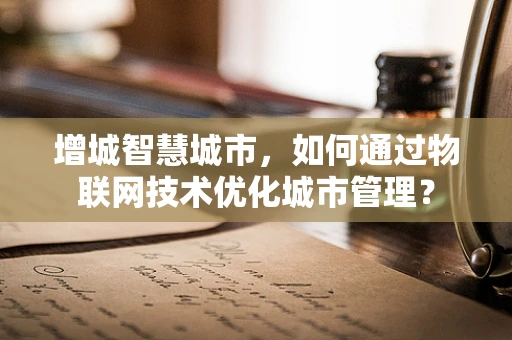 增城智慧城市，如何通过物联网技术优化城市管理？