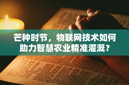 芒种时节，物联网技术如何助力智慧农业精准灌溉？