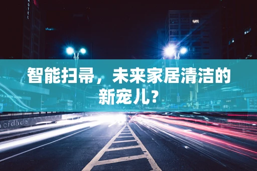智能扫帚，未来家居清洁的新宠儿？