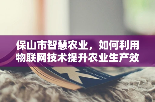 保山市智慧农业，如何利用物联网技术提升农业生产效率？