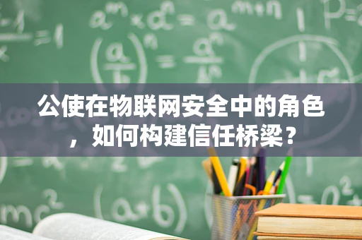 公使在物联网安全中的角色，如何构建信任桥梁？