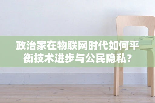 政治家在物联网时代如何平衡技术进步与公民隐私？