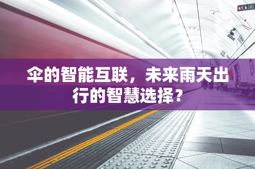 伞的智能互联，未来雨天出行的智慧选择？