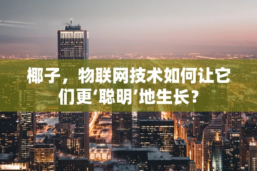 椰子，物联网技术如何让它们更‘聪明’地生长？