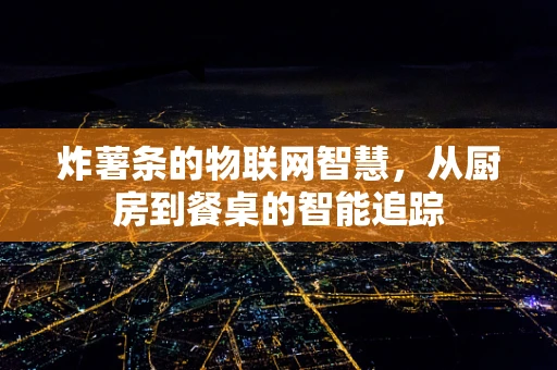 炸薯条的物联网智慧，从厨房到餐桌的智能追踪