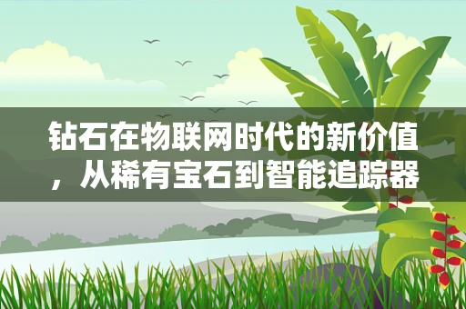钻石在物联网时代的新价值，从稀有宝石到智能追踪器？