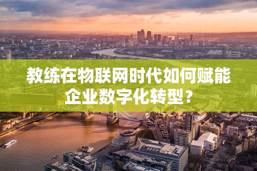 教练在物联网时代如何赋能企业数字化转型？