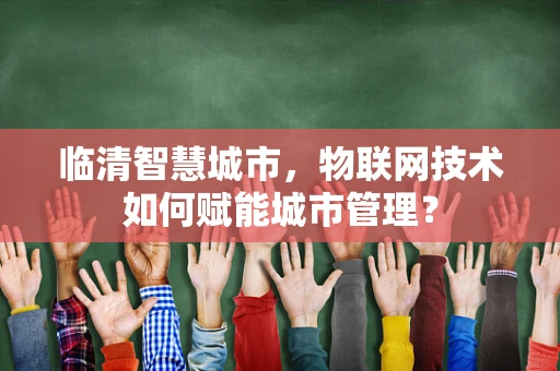 临清智慧城市，物联网技术如何赋能城市管理？