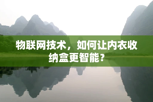 物联网技术，如何让内衣收纳盒更智能？