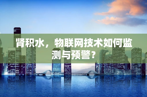 肾积水，物联网技术如何监测与预警？