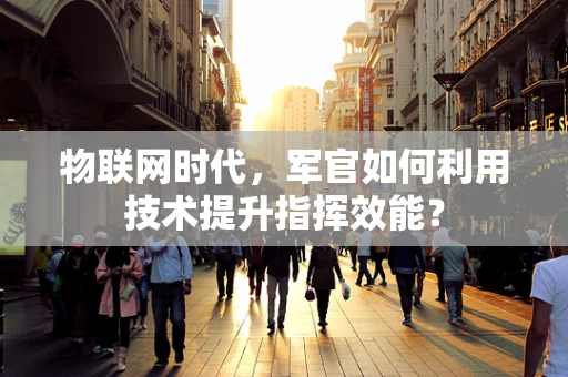 物联网时代，军官如何利用技术提升指挥效能？