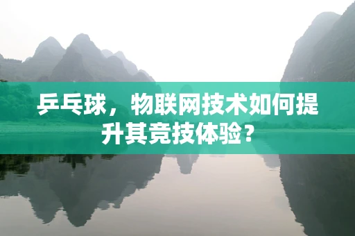 乒乓球，物联网技术如何提升其竞技体验？