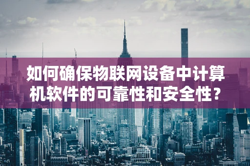 如何确保物联网设备中计算机软件的可靠性和安全性？